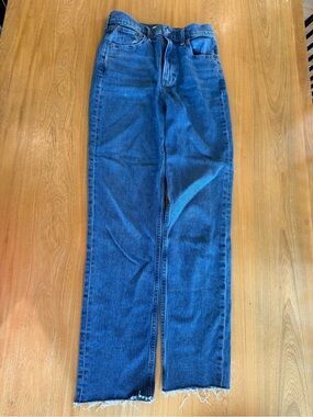 Abercrombie & Fitch Women's Straight-Leg Jeans - Deep Blue